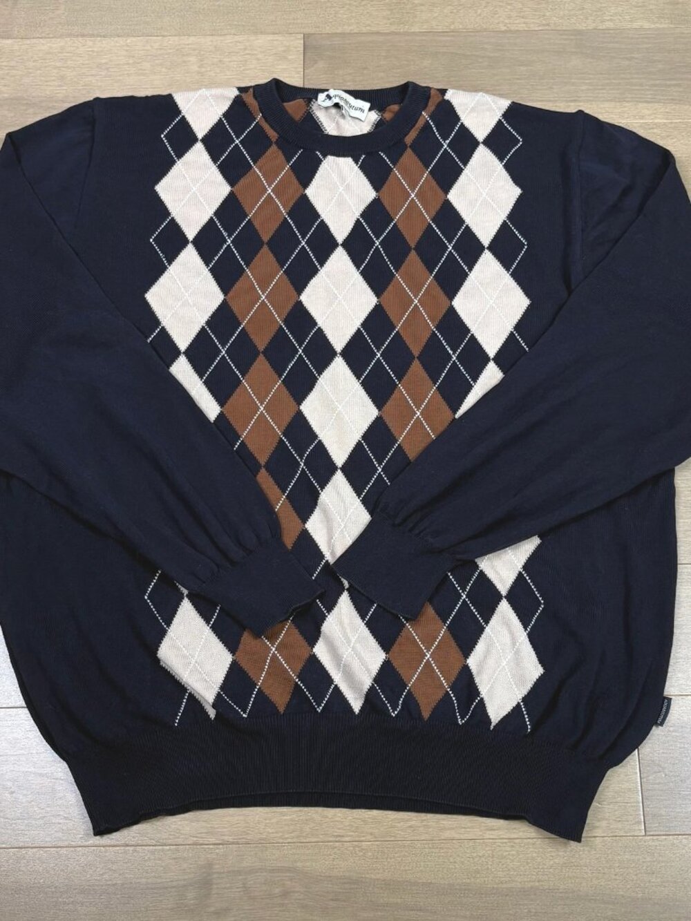 AQUASCUTUM LONDON men's crew neck knit sweater size large